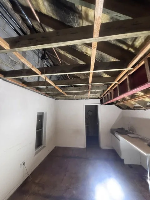 Controlled artex plasterboard strip-out in Mortlake